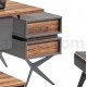 Arthur Antrasit Three Piece Office Set