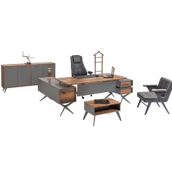 Arthur Antrasit Three Piece Office Set